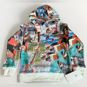Jordan Hoodie Kids XS 3-4Y Michael Jordan All Over Print Pullover NWT